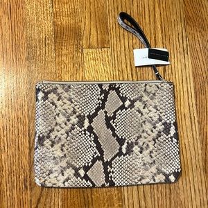 NWT Italian Leather Wristlet